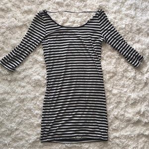 Black & White Striped Dress